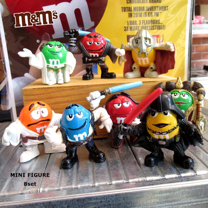 フィギュア M&M's スターウォーズ ミニフィギュア 8体セット アメキャラ インテリア ディスプレイ アメリカン雑貨 ダブルスリー | ブランド登録なし