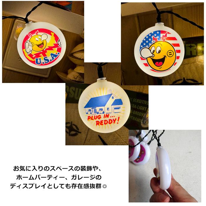 パーティーライト 10連 スイッチあり 壁飾り ガーランド照明 ベティちゃん ガーフィールド インテリア ガレージ アメリカン雑貨 ダブルスリー | ブランド登録なし | 06