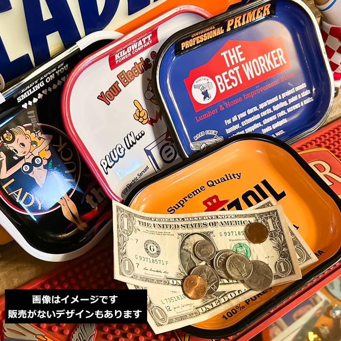 ミニトレイ お盆 ティン キャッシュトレイ スクエア型 かわいい 小さめ