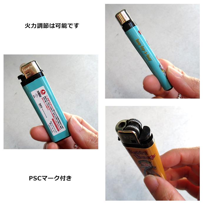 ライター 使い捨て フリント式 キャラクター ベティちゃん BETTYBOOP アメキャラ 使い切り ガスライター かっこいい かわいい 喫煙具 ダブルスリー | ブランド登録なし | 07