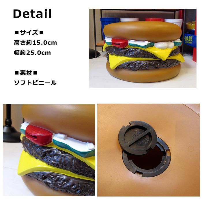貯金箱 コインバンク ハンバーガー 大きい ビッグサイズ インテリア ディスプレイ インスタ映え ダブルスリー | ブランド登録なし | 01