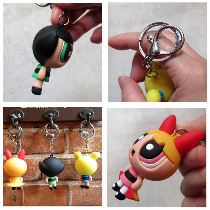 キーホルダー ラバーキーホルダー パワーパフガールズ PPG かわいい