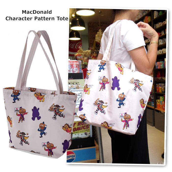 トートバッグ マクドナルド オフィシャルグッズ かばん サブバッグ 通勤 通学 プレゼント アメリカン雑貨 ダブルスリー | ブランド登録なし