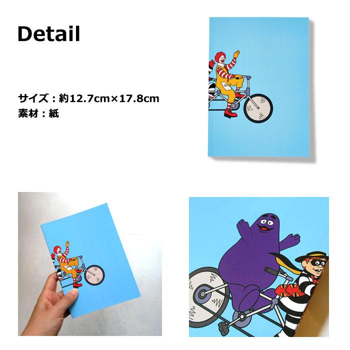 マクドナルド オフィシャルグッズ ノート 手帳 グリッド B6 70ページ プレゼント アメリカン雑貨 ダブルスリー | ブランド登録なし | 01