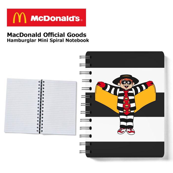マクドナルド ノート 手帳 リングノート オフィシャルグッズ グリッド A6 ハンバーグラー 文庫本サイズ プレゼント アメリカン雑貨 ダブルスリー | ブランド登録なし