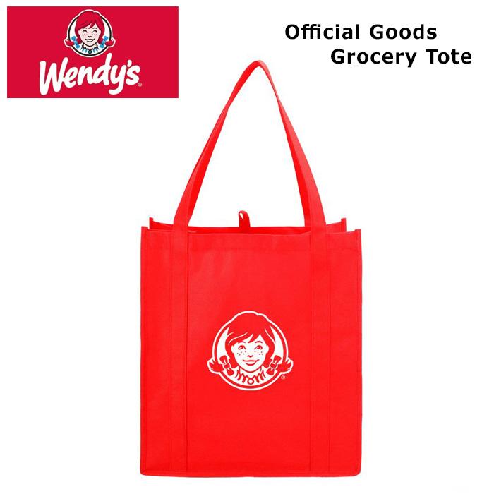 Wendy's オフィシャルグッズ トートバッグ 軽い 不織布 プレゼント コレクション アメリカン雑貨 海外雑貨 ダブルスリー | ブランド登録なし