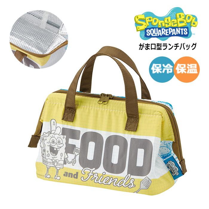 スポンジボブ ランチバッグ 保温 保冷 アルミ蒸着 お弁当入れ ランチグッズ 手提げ 保冷バッグ アウトドア アメリカン雑貨 プレゼント ダブルスリー | スケーター