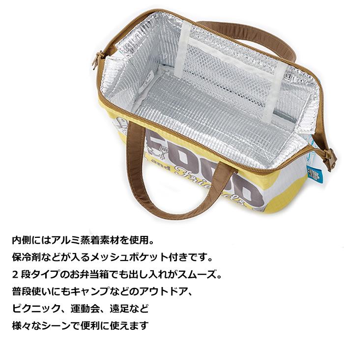 スポンジボブ ランチバッグ 保温 保冷 アルミ蒸着 お弁当入れ ランチグッズ 手提げ 保冷バッグ アウトドア アメリカン雑貨 プレゼント ダブルスリー | スケーター | 02