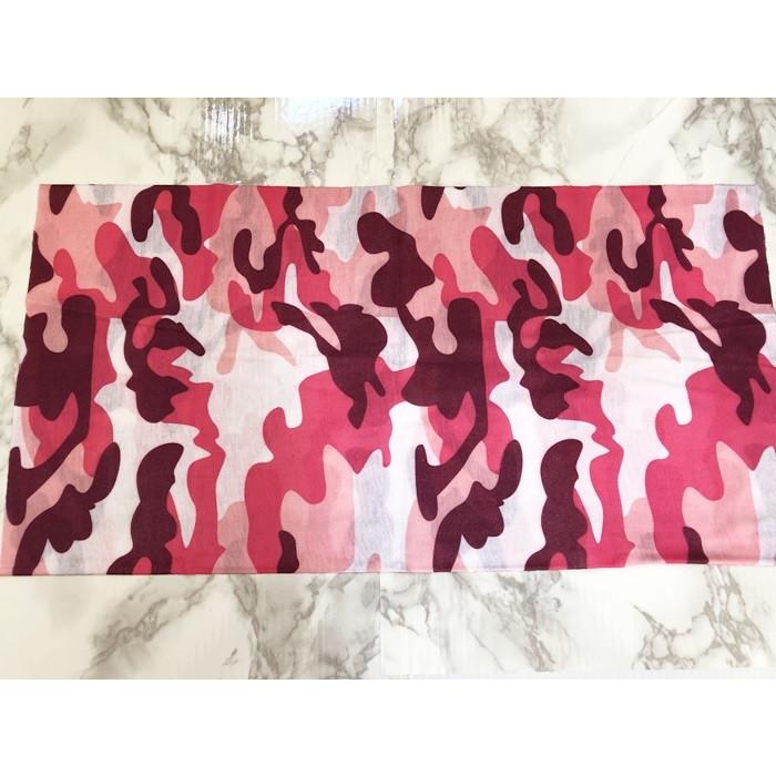 多機能チューブバンダナ シームレス 迷彩柄 インナーキャップ 防塵 汗