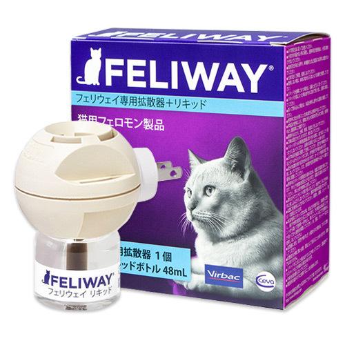フェリウェイ専用拡散器+リキッド×１個セット 商品 猫用 ビルバック フェリウェイ拡散器 猫用フェロモン製品 割引も実施中
