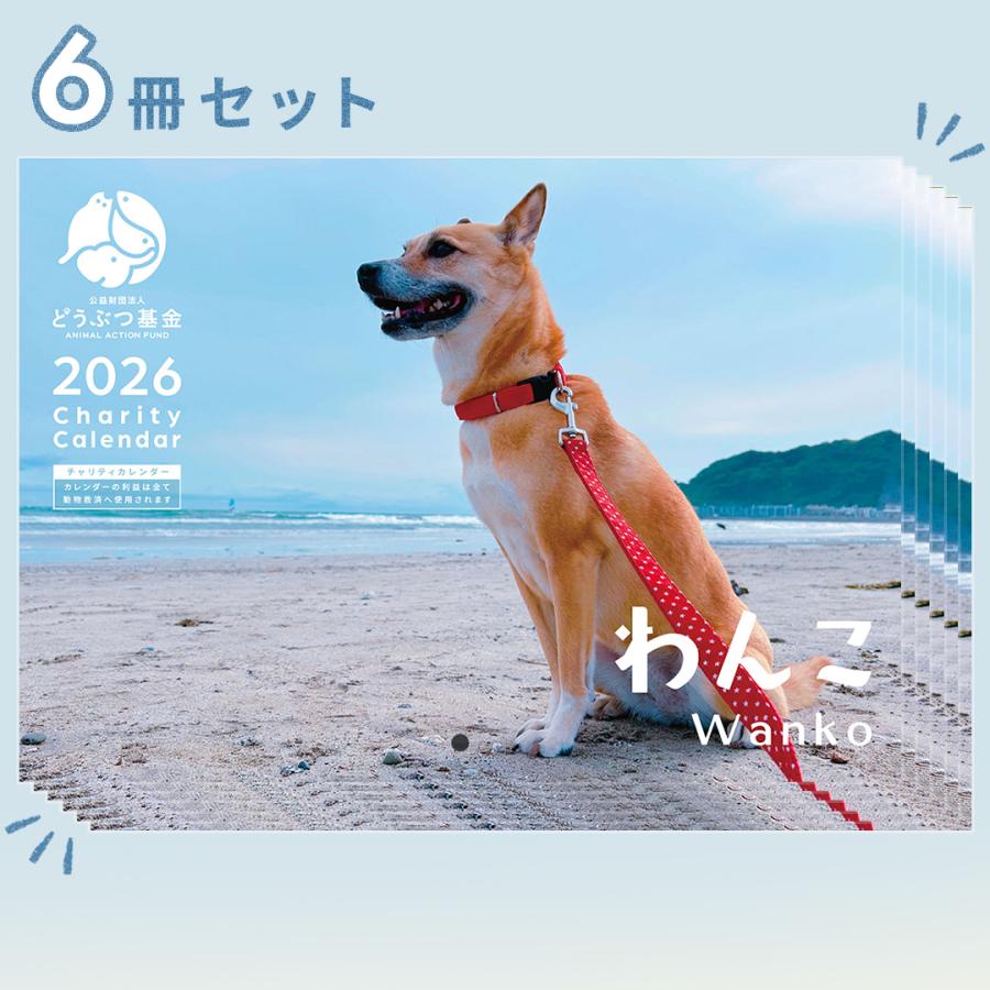 6冊セット】わんこカレンダー2026 : 公益財団法人どうぶつ基金 - 通販