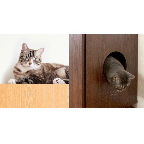 猫トイレ 隠す キャビネット 猫 トイレ フルカバー 大型 収納 飛び散り