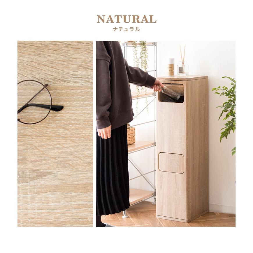 ゴミ箱 2段 分別 2分別 20L 幅25 スリム ふた付き プッシュ式