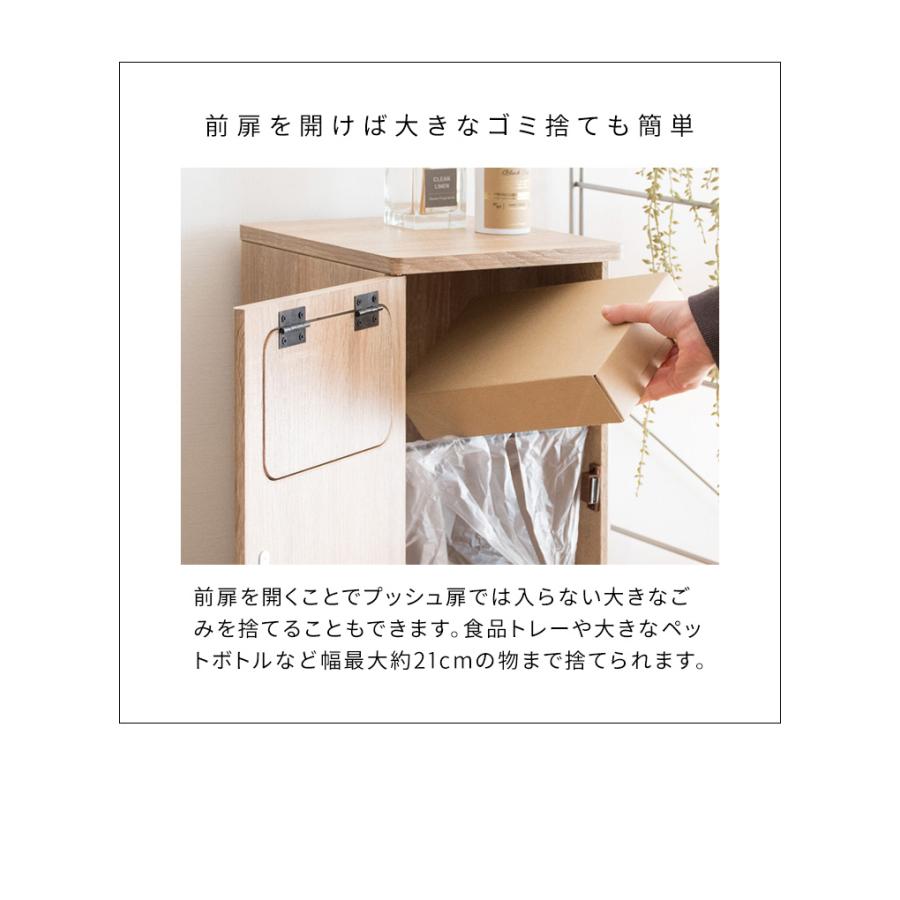 ゴミ箱 2段 分別 2分別 20L 幅25 スリム ふた付き プッシュ式