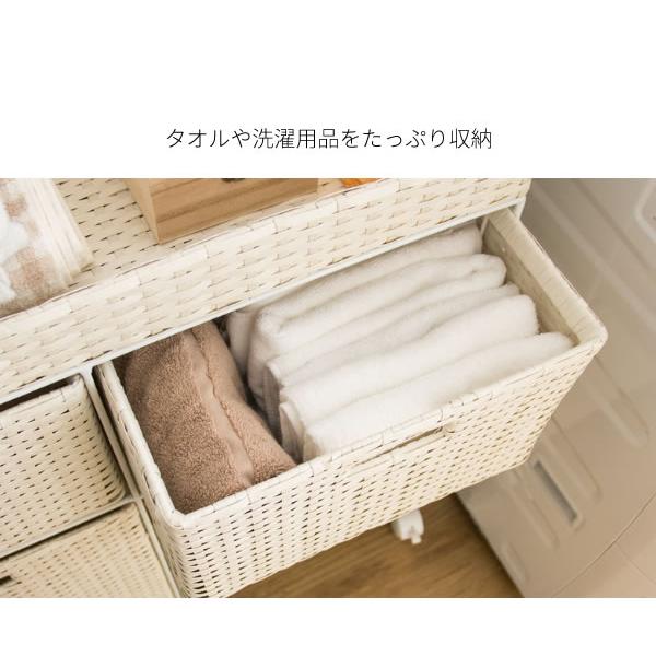 ランドリーチェスト ランドリー 収納 かご ラタン ランドリーバスケット おしゃれ 幅68cm 北欧 タオル 入れ 衣類 収納 洗濯用品 シンプル_3
