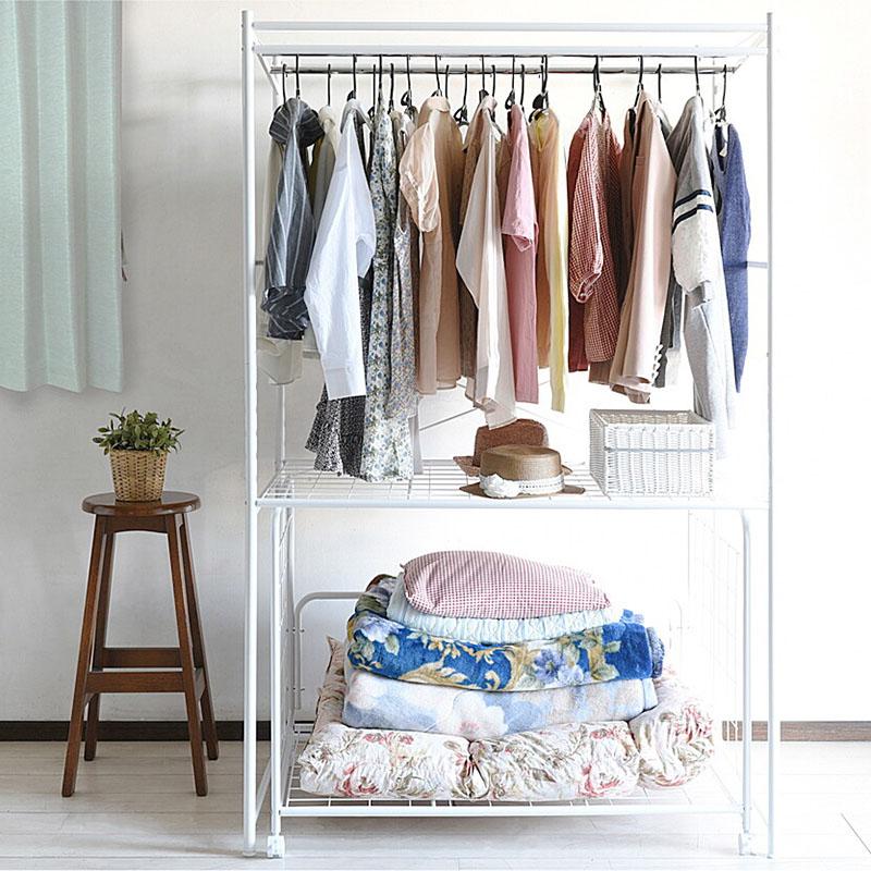 布団収納ラック ハンガーラック 布団 収納 ラック 2段 押入れ