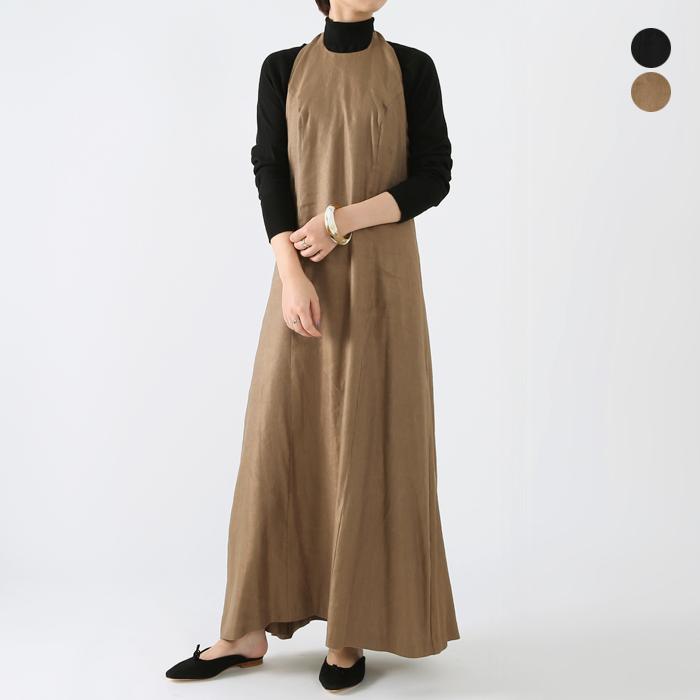 Clane クラネ 5171halter Linen Long One Piece ホルターネックネンロングワンピース 5171 Douceharmonie 通販 Yahoo ショッピング