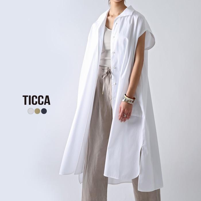 Ticca ティッカ 201407071フレンチスリーブシャツワンピース 201407071 Douceharmonie 通販 Yahoo ショッピング