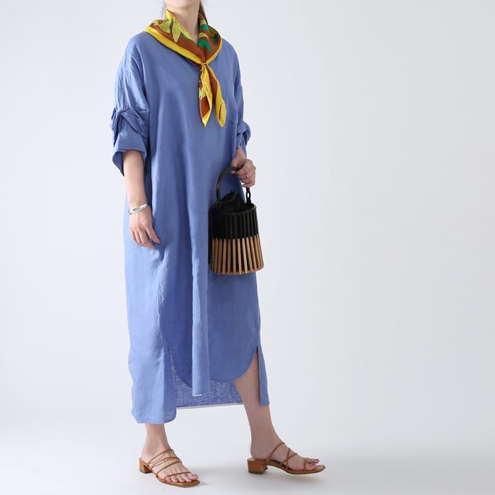 21ssコレクション Ticca ティッカ Tbas 404リネンキーネックツイストスリーブワンピース Tbas 404 Douceharmonie 通販 Yahoo ショッピング