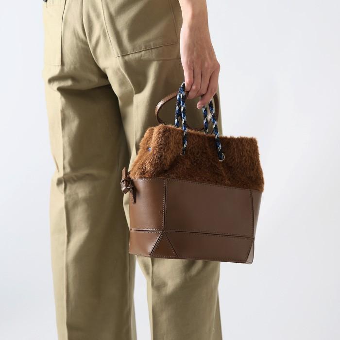 Yahki ヤーキ Yh 253ファートリミング巾着レザーショルダーバッグ Yh 253 Douceharmonie 通販 Yahoo ショッピング