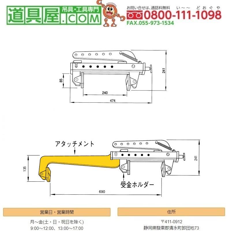 ネツレン オールマイテイクランプ CU-AM 使用荷重500KG アタッチメント 