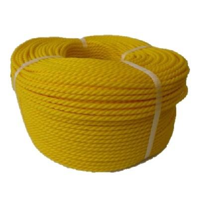ポリエチレンロープ　黄色　径１４ｍｍ　長さ２００メートル巻き