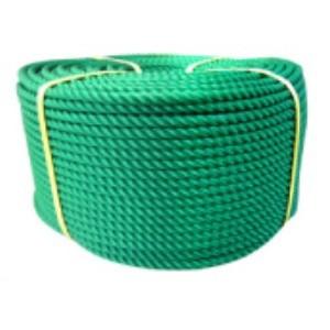 ポリエチレンロープ　緑色　径９ｍｍ　長さ２００メートル巻き