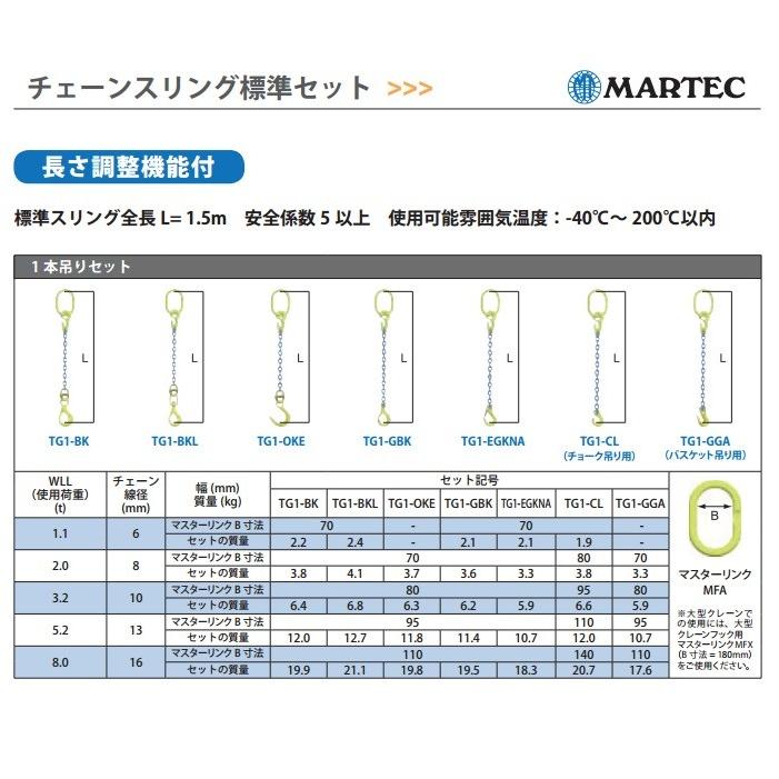 マーテック 一本吊りセット マスターリング付 長さ調整機能付き 使用