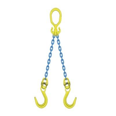 マーテック 二本吊りセット 長さ調整機能付き 使用荷重3.4t MG2-OKE8