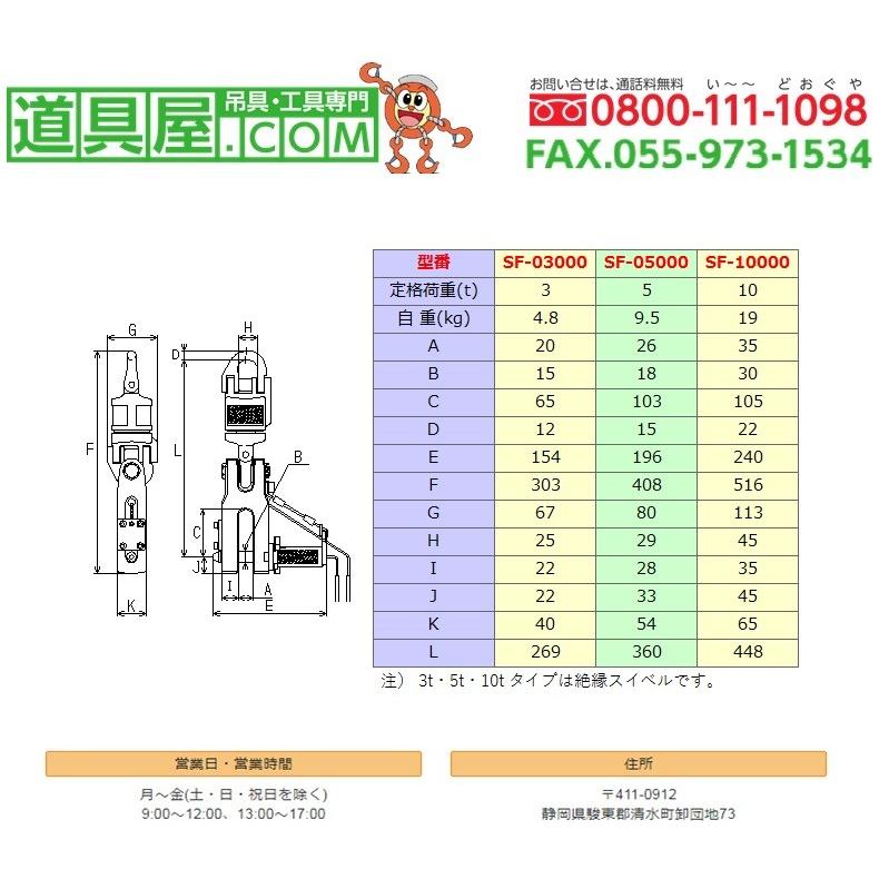 象印（ZOJIRUSHI） コラムロックSF型5ton : 道具屋.com - 通販 
