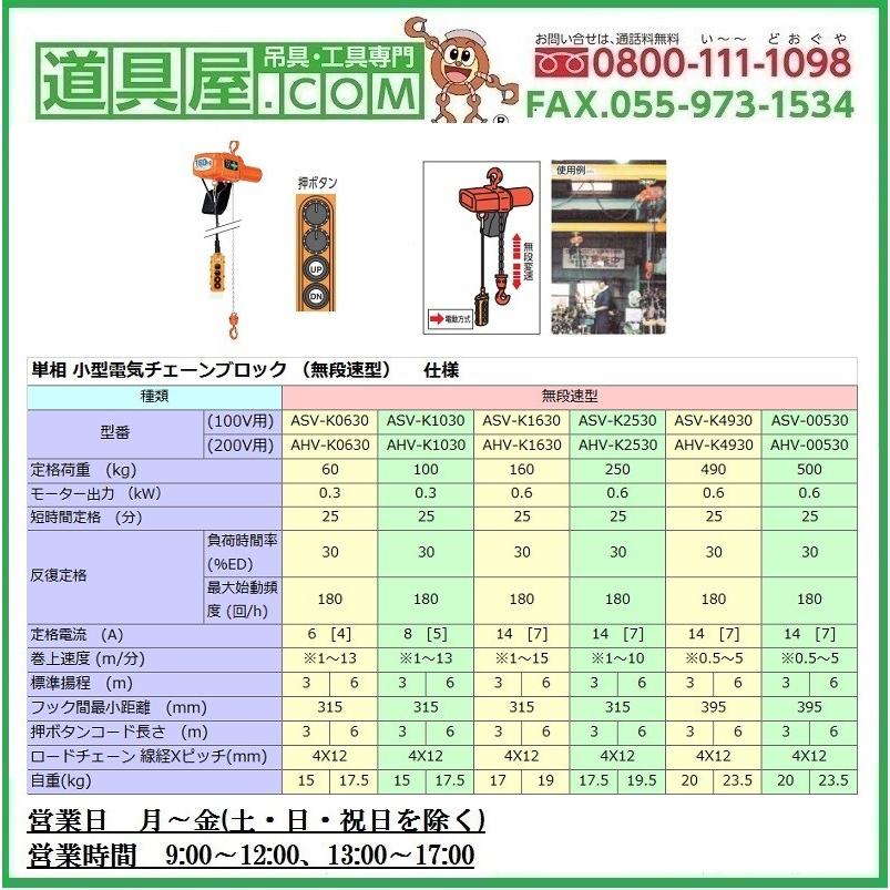 象印 α型電気チェーンブロック 無段速型 単相100V 定格荷重0.16t 揚程3m :78079137:道具屋.com - 通販 - Yahoo!ショッピング 象印 α型電気チェーンブロック 無段速型 単相100V 定格荷重0.16t 揚程3m :78079137:道具屋.com - 通販 - Yahoo!ショッピング