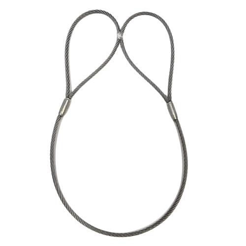 玉掛け 両端圧縮止めワイヤー6×24O/O 径18mm 長さ6m 玉400mm : 道具屋