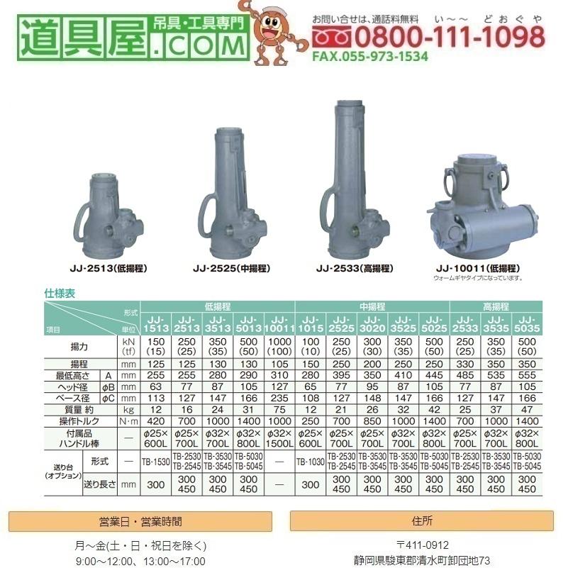 OJ ジャーナルジャッキ 揚力15T 低揚程125mm : 道具屋.com - 通販