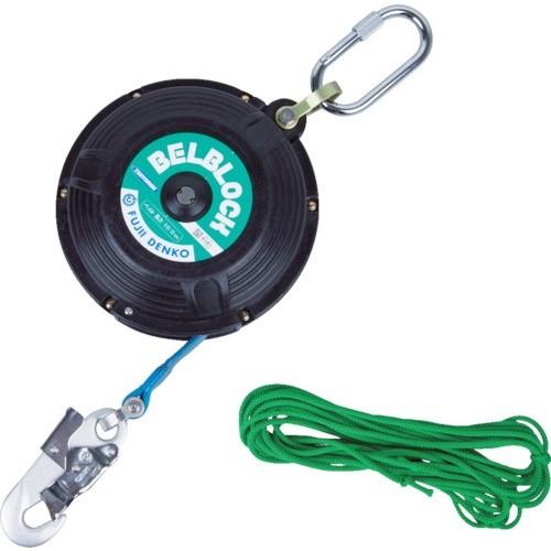 ツヨロン ベルト巻取式ベルブロック10m カラビナ付 : 道具屋.com