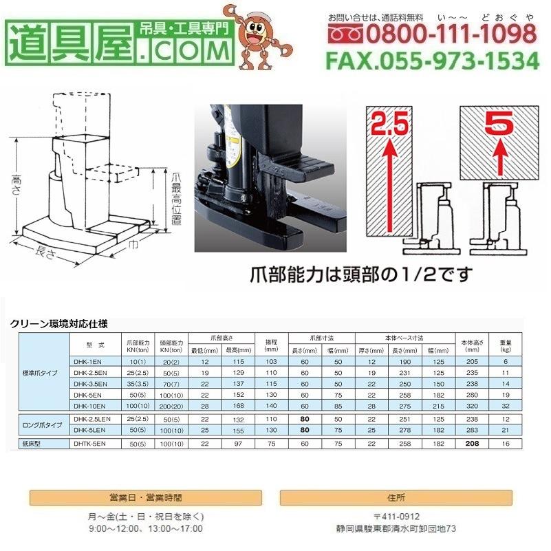 ダイキ クリーンルーム仕様ジャッキ標準爪レバー回転式1 0ton 収納ケース付 道具屋 Com 通販 Yahoo ショッピング