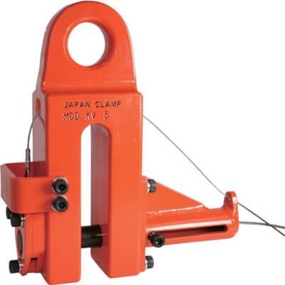 【メーカー再生品】 日本クランプ　柱つり専用クランプKV型　使用荷重3T 止め金具、フック