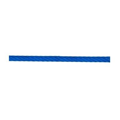 100％品質 ビニール被覆ワイヤ　6X24G/O　径22〜25mm　長さ200m　透明青色 針金、ワイヤー
