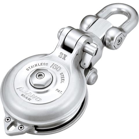 ASANO（アサノ） 強力 ダルマブロック 滑車 捻込シャックル セット