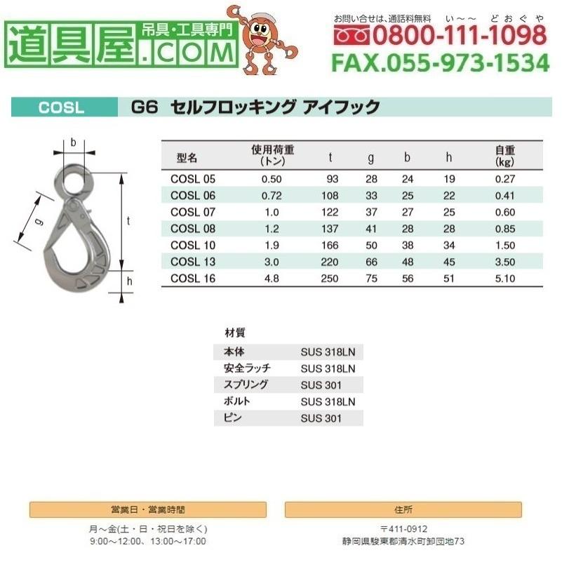 RUD　ワルダー　セルフロッキングフック　使用荷重1.20T