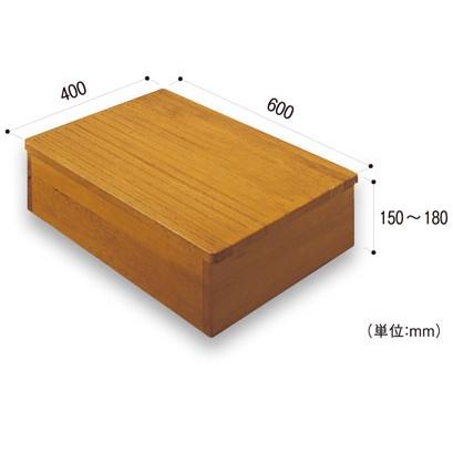マツ六 木製踏台 DX 1段 15 ミディアムオーク色 【代引き不可】 : 道具