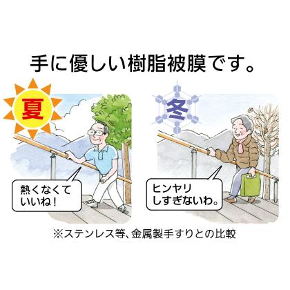 マツ六 BAUHAUS フリーRレール 曲がる手すり棒 BJ-14WD φ34×2000mm