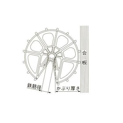 イヌイ　ポリドーナツ　D10・13兼用タイプ　かぶり厚40ｍｍ　グレー　 |  | 01