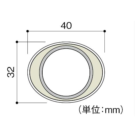 ナカ工業 オーバル補助手すり 縦可動型 愛の手オーバル OV-CM700H 色