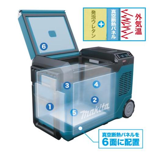 マキタ（makita） 40Vmax充電式保冷温庫 23L CW006GZ(青) 6面真空断熱