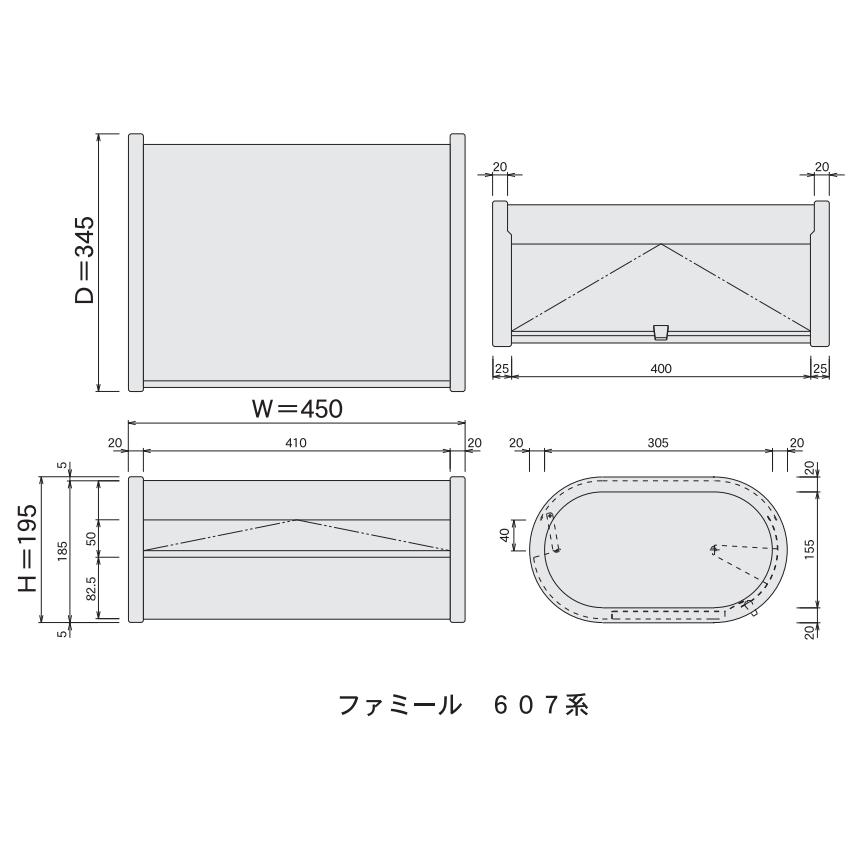 HSK ステンレスポスト No.607 専用スタンド取り付けタイプ