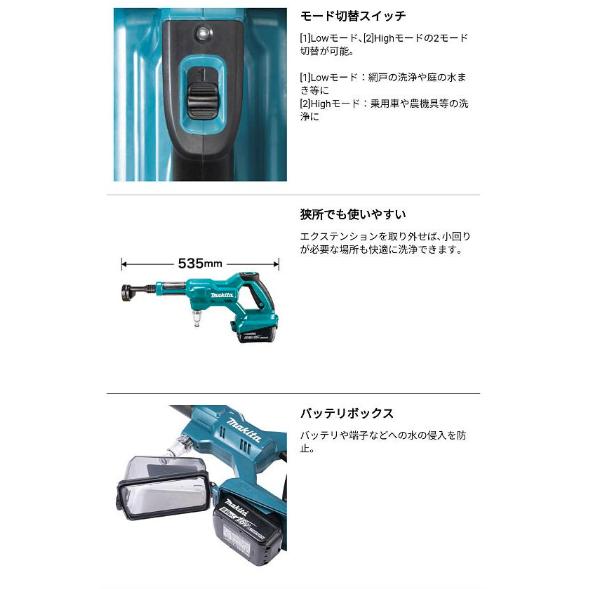 マキタ 充電式洗浄機 高圧洗浄機 MHW180DZ 18V ツールバックセット