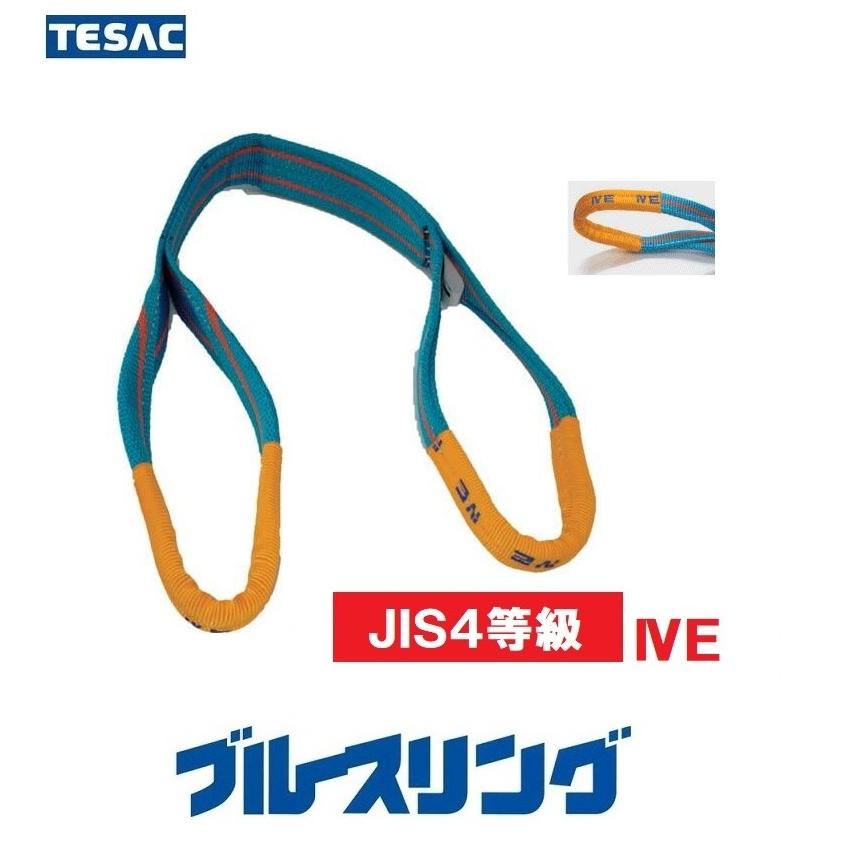 ブルースリング 幅50mm×長4.0m テザック（JIS4等級・両端アイ形）最大