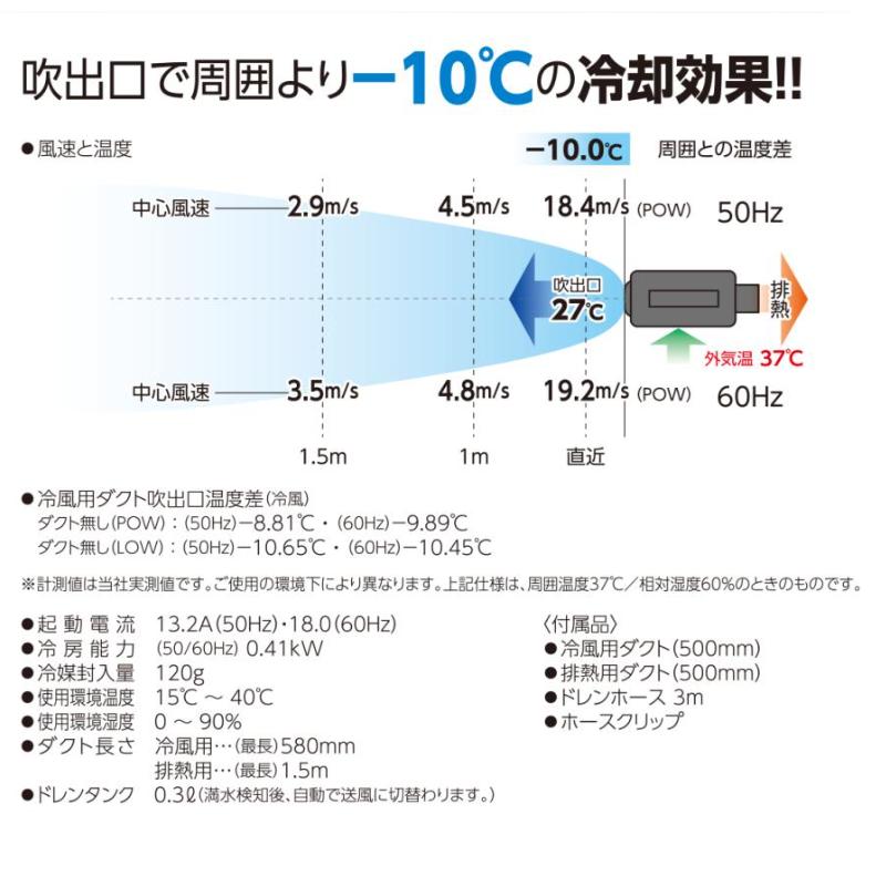 山善（YAMAZEN） ポータブルスポットクーラー カンゲキくん3 YN