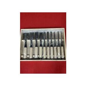 新品未使用! 3代目・助正作 【墨流し】 追入鑿10本組 : プロの 新品未使用! 3代目・助正作 【墨流し】 追入鑿10本組 : プロの