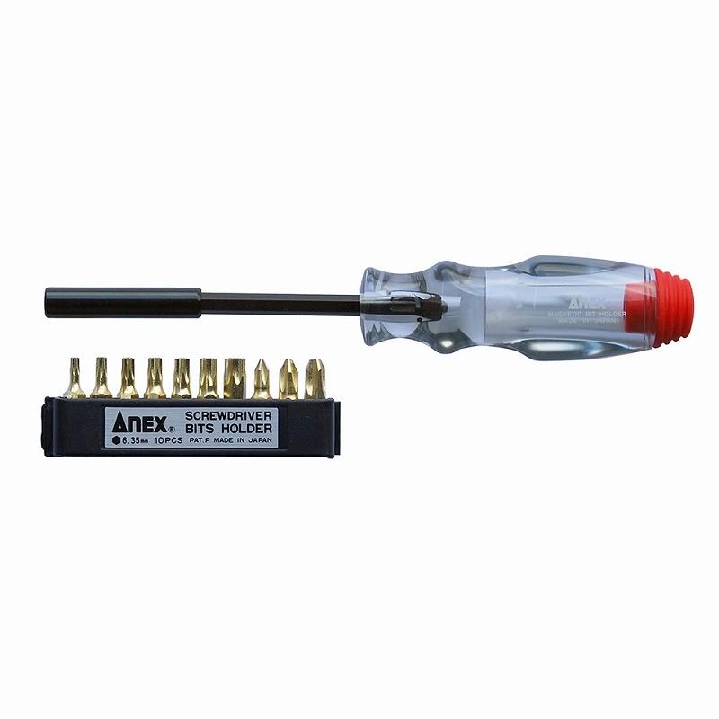 アネックス Anex 6510 ヘクスローブドライバービット収納タイプ ビット10本組付 どうぐ屋 だぐ工房paypayモール店 通販 Paypayモール